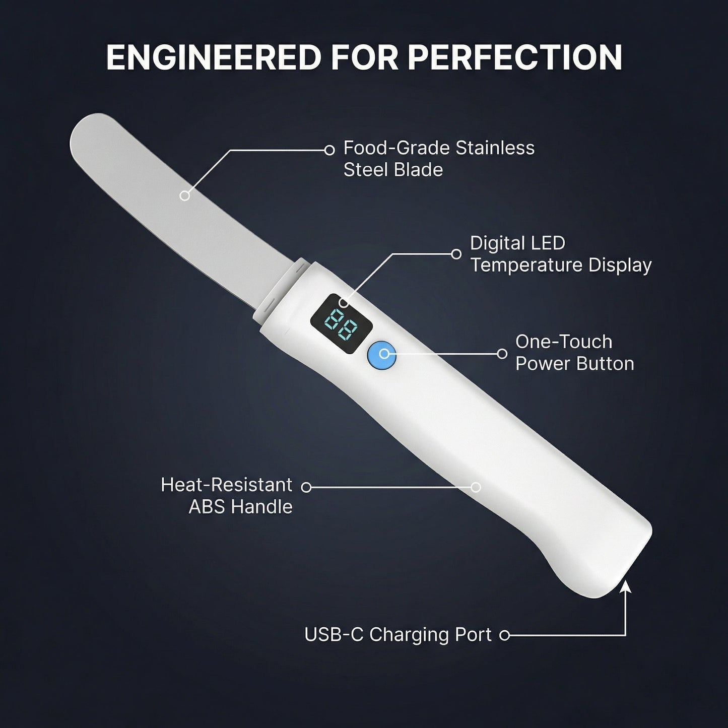 Premium Heated Butter Knife