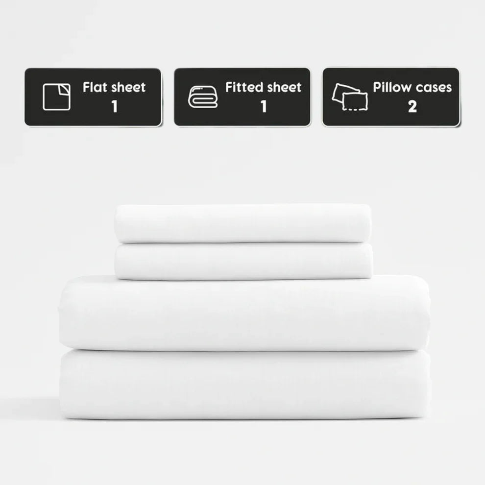 Stone-Washed French Flax Linen Sheet Set