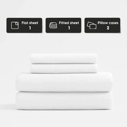 Stone-Washed French Flax Linen Sheet Set