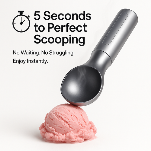 HeatScoop Pro: The Ultimate Temperature-Control Ice Cream Scoop