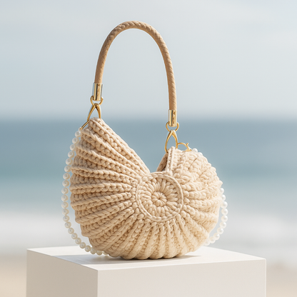 Ventra™ Hand-Woven Luxury Shell Bag