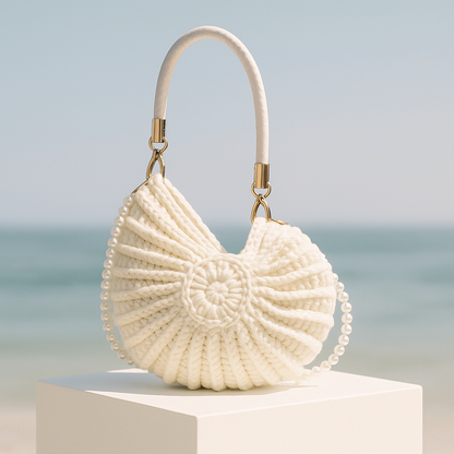 Ventra™ Hand-Woven Luxury Shell Bag