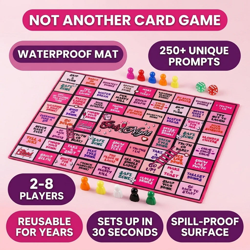 Girls Night Drinking Game Board
