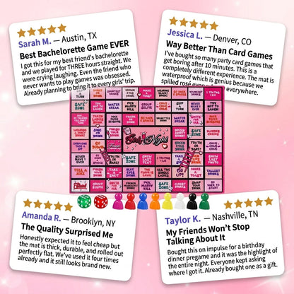 Girls Night Drinking Game Board