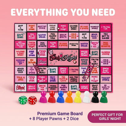 Girls Night Drinking Game Board
