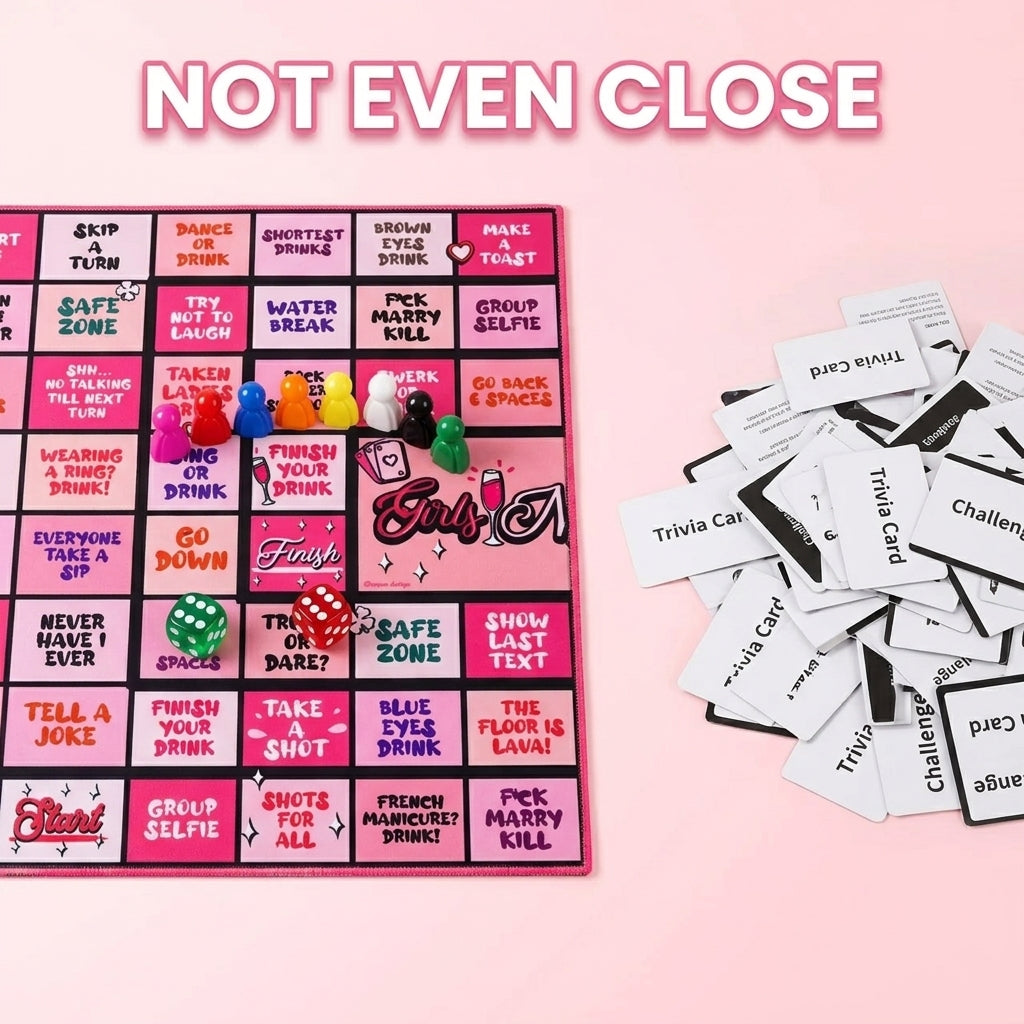 Girls Night Drinking Game Board