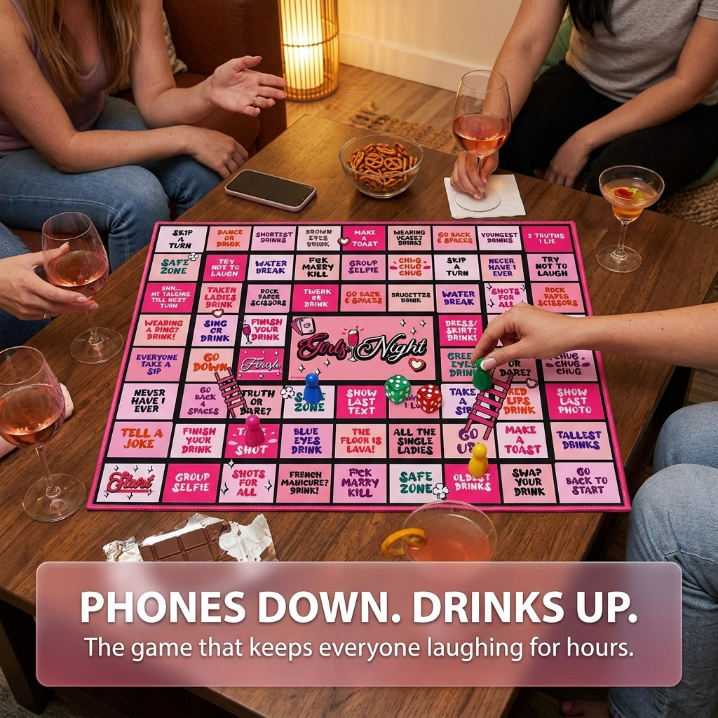 Girls Night Drinking Game Board