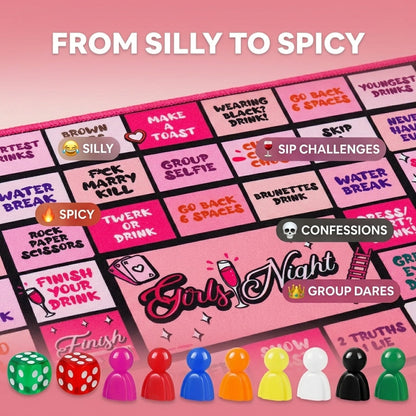 Girls Night Drinking Game Board