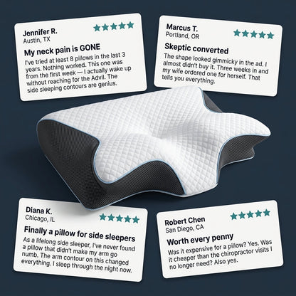 Butterfly Memory Foam Neck Pillow