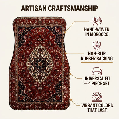 Hand-made Moroccan Vintage Car Floor Mats