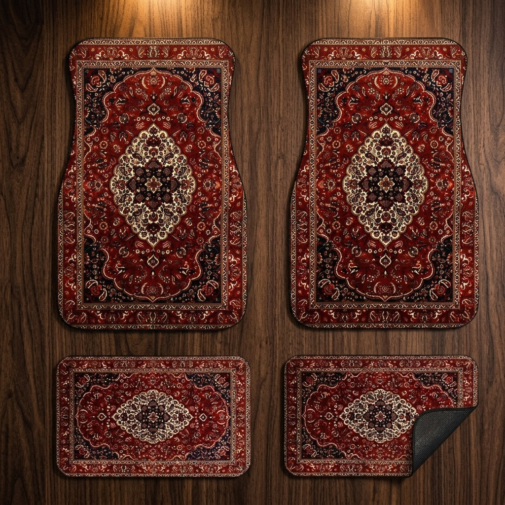 Hand-made Moroccan Vintage Car Floor Mats