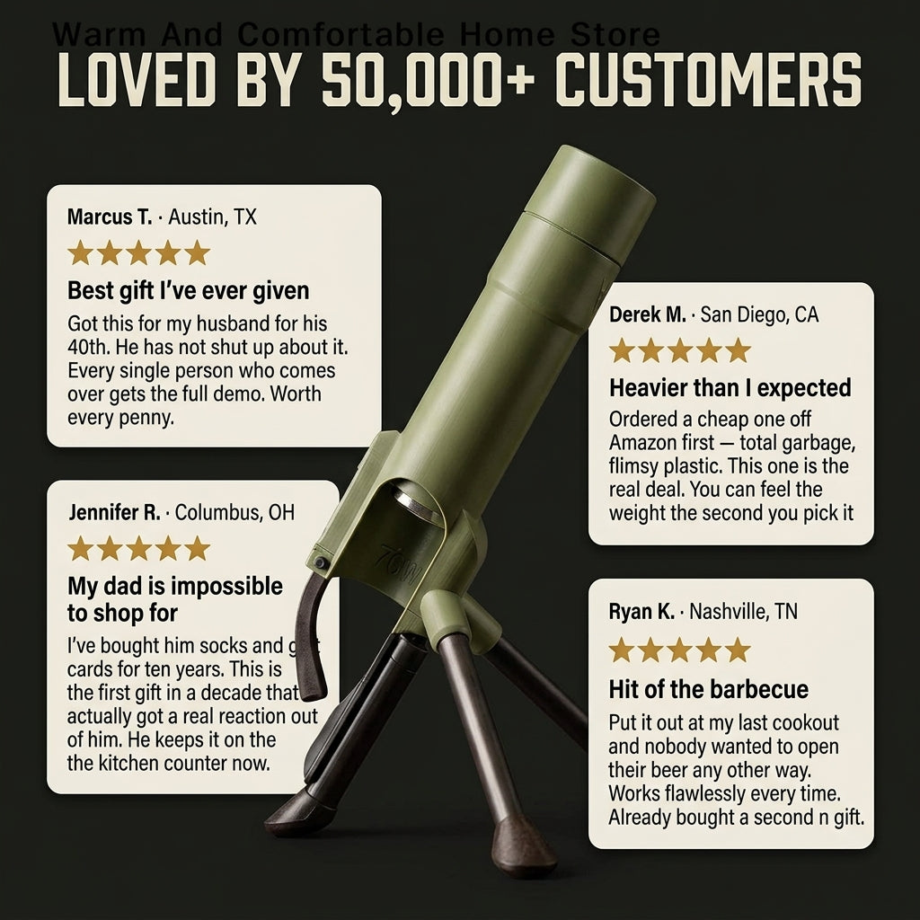 Mortar Beer Bottle Opener