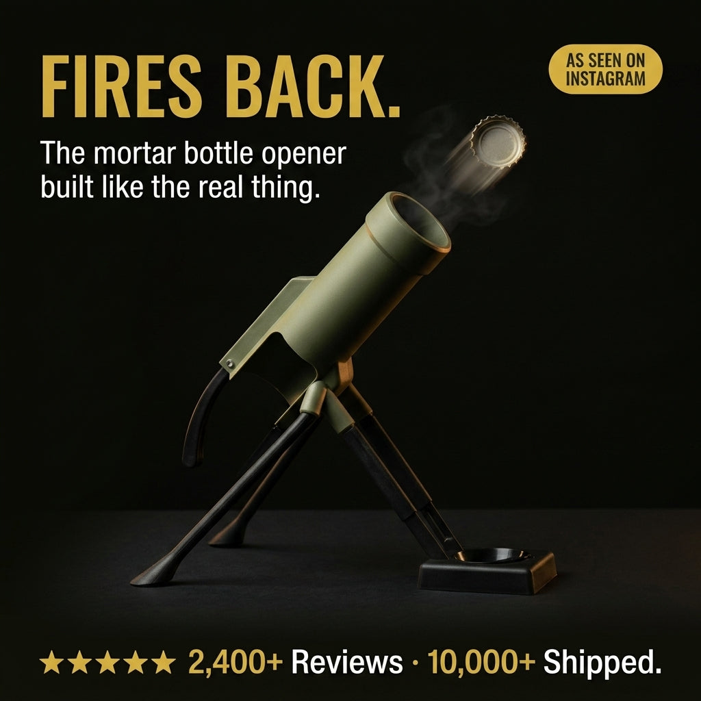 Mortar Style Beer Bottle Opener