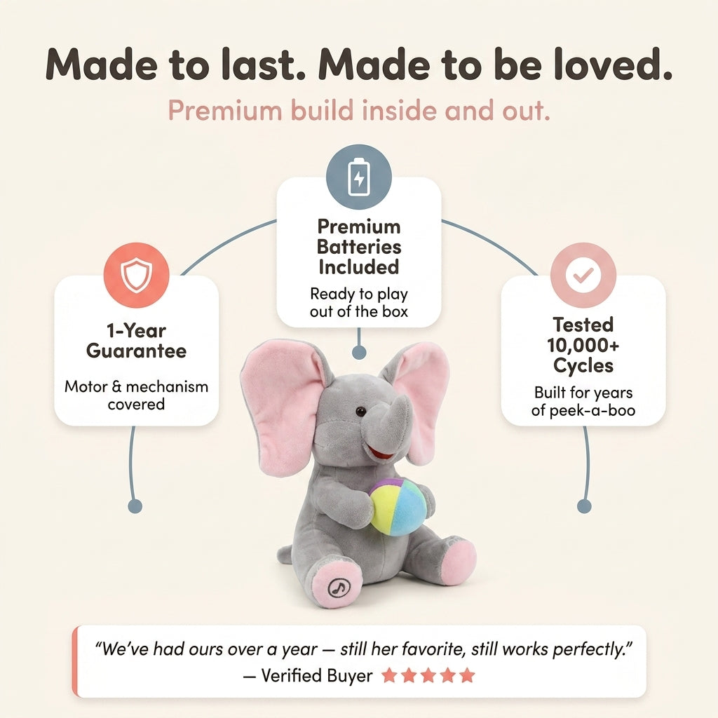 Hide-and-Seek Elephant Plush