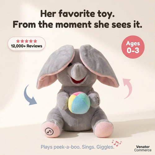 Hide-and-Seek Elephant Plush