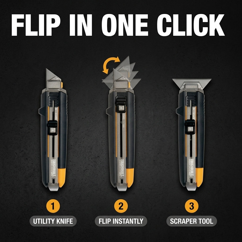 TOUGHBUILT 2-in-1 Scraper Utility Knife