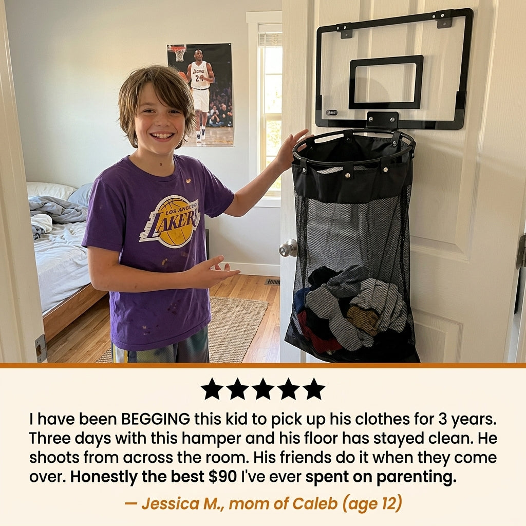 Basketball Hoop Laundry Hamper