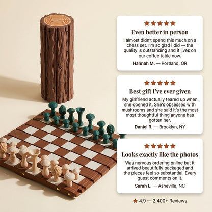 The Original Nature Themed Chess Set
