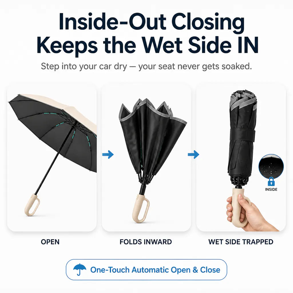 Ventra™ StormGuard Premium Reverse Umbrella
