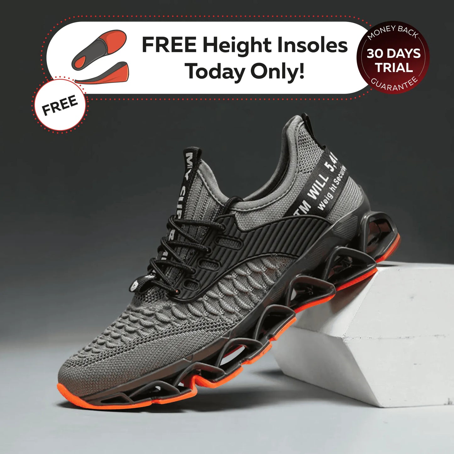 Ventra - Height Boosting Shoes + Free Gift