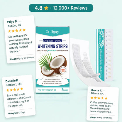 Premium Coconut Oil Whitening Strips